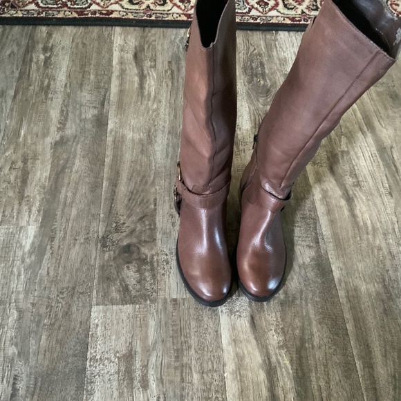 Brown Leather Nine West Boots - Picture 1 of 4